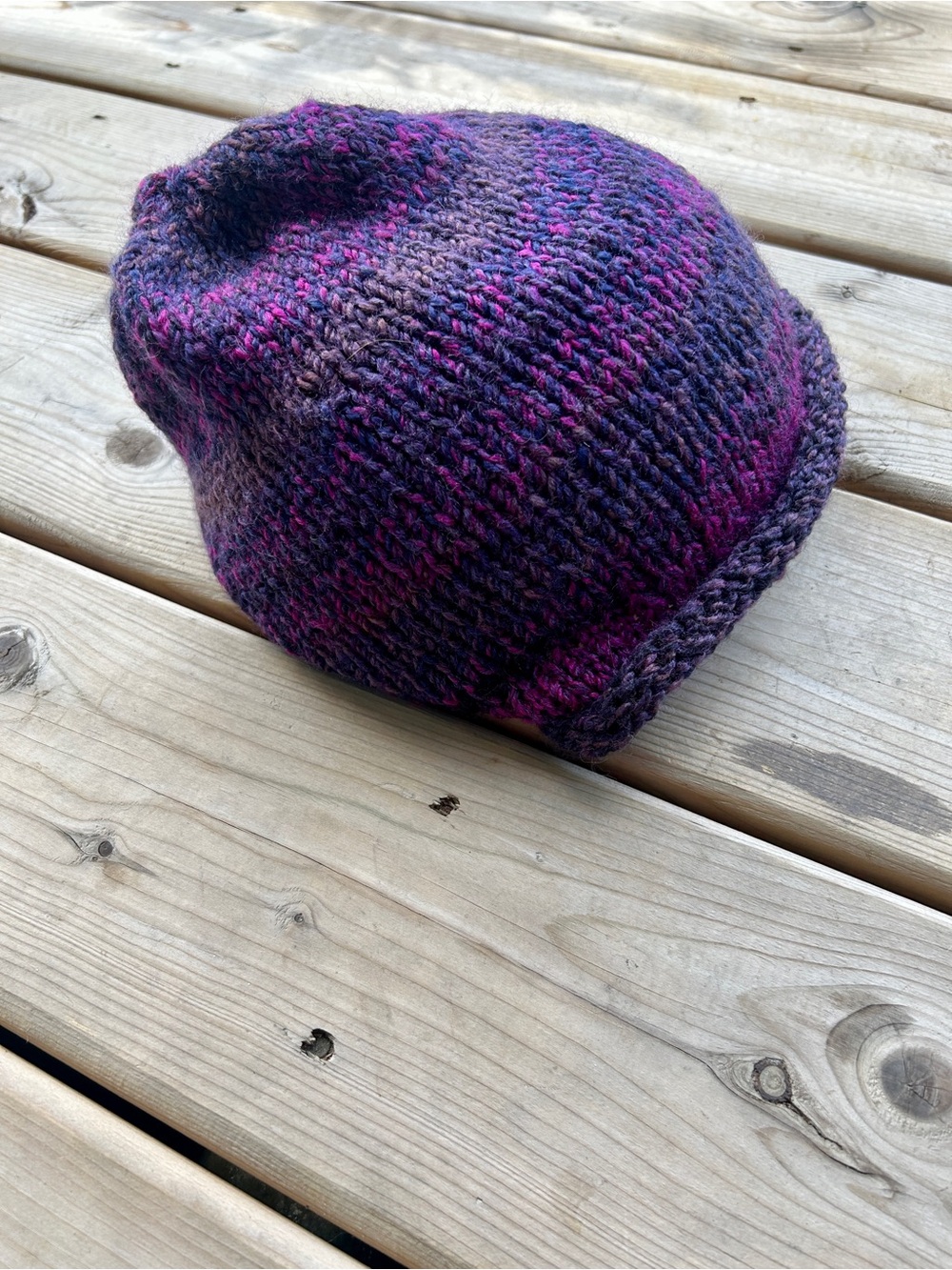 Handmade Wool Fine Knit Winter Beanie Hat, Women’s, Brand New